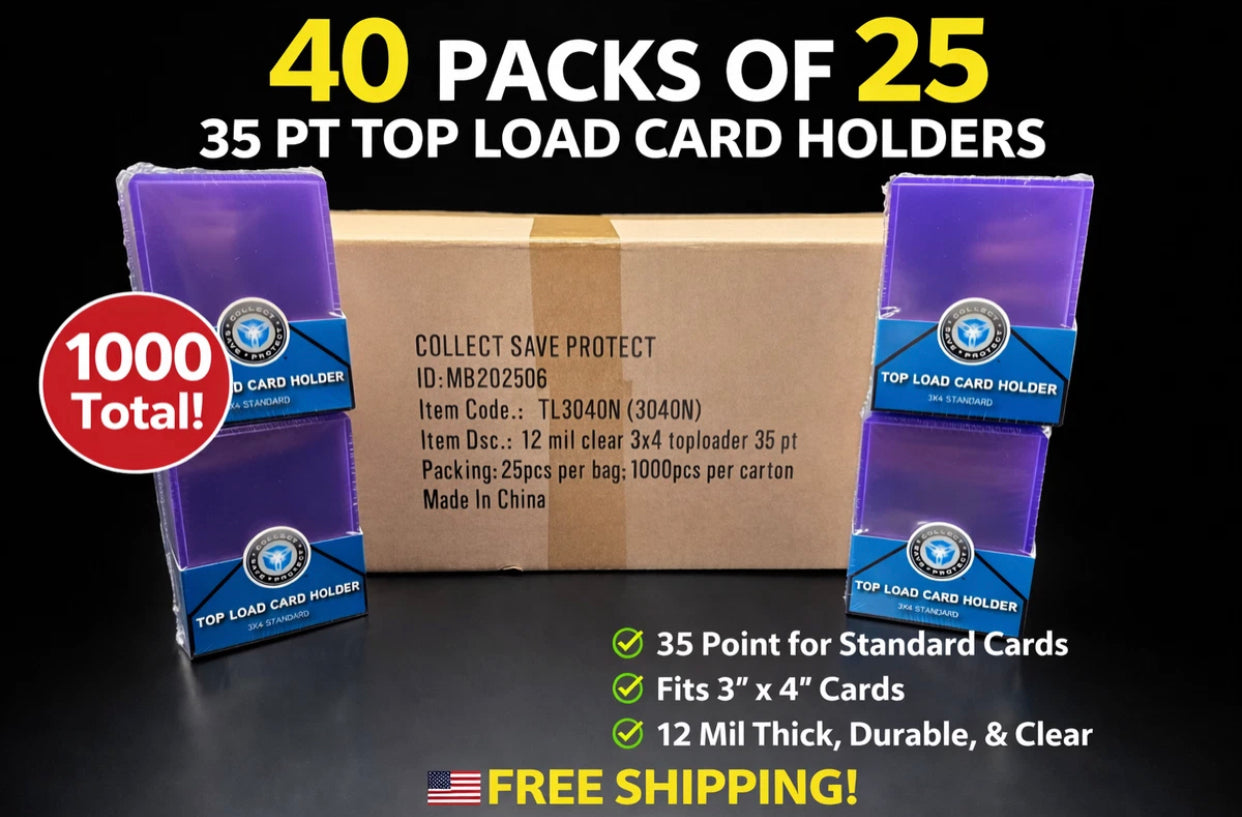 Standard Top Loaders 35 point - Full Case 1,000 Count.