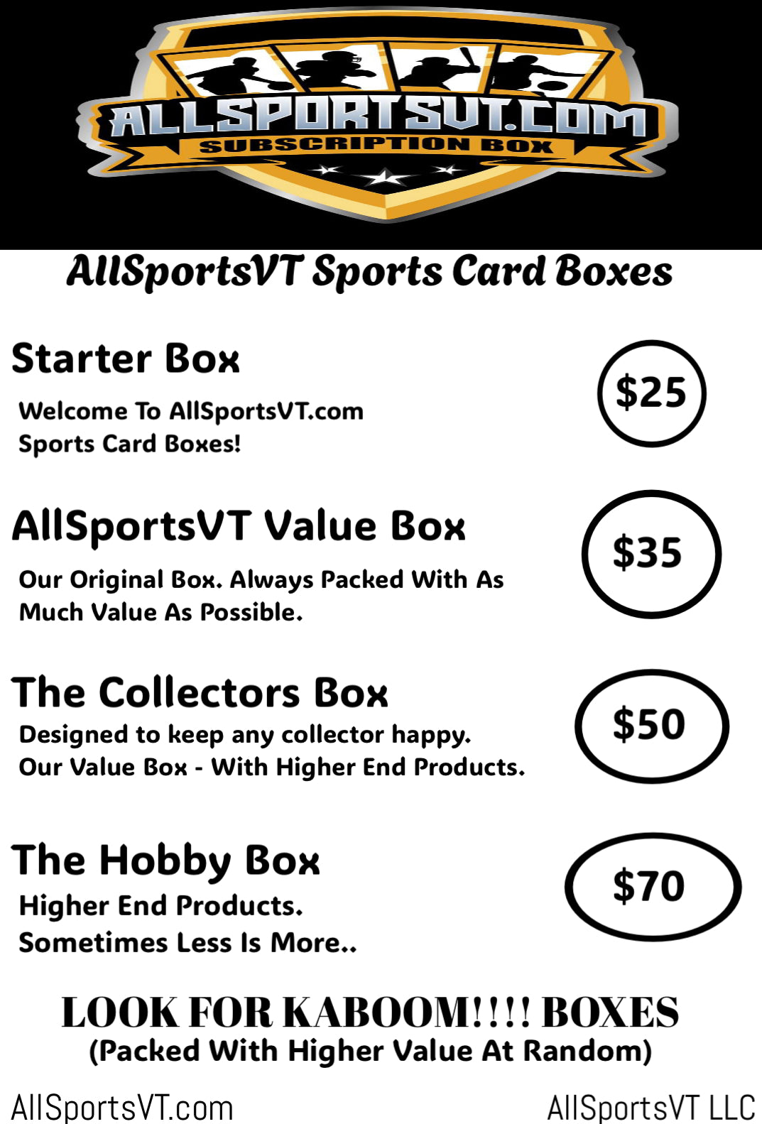 The Hobby Box 1 Time Purchase