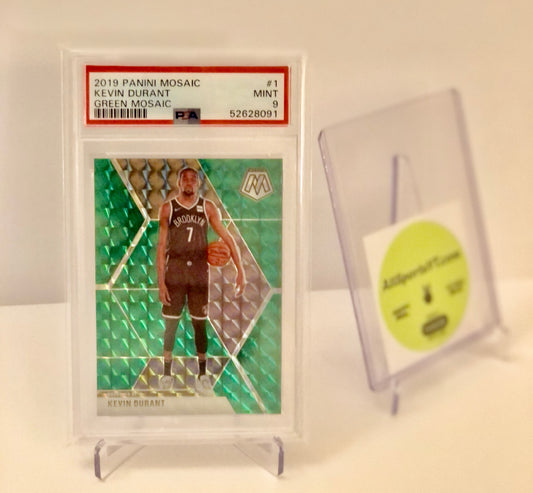 Kevin Durant PSA 9 - 2019 Mosaic Green Prizm