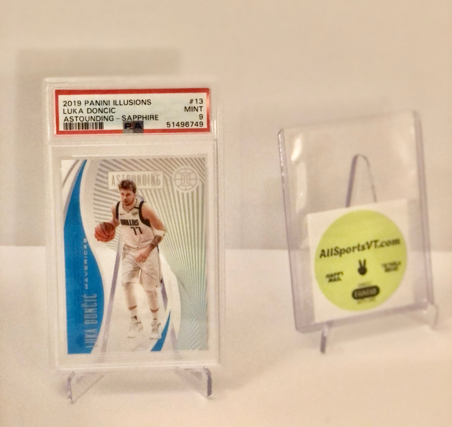 Luka Doncic PSA 9 - 2019 illusions Astounding Saphire