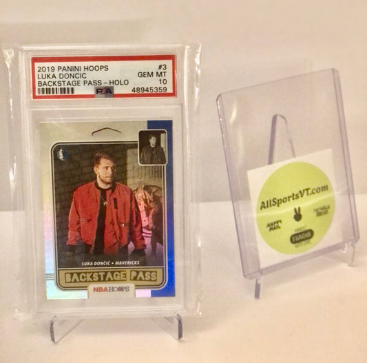 Luka Doncic PSA 10 - 2019 Hoops Backstage Pass HOLO