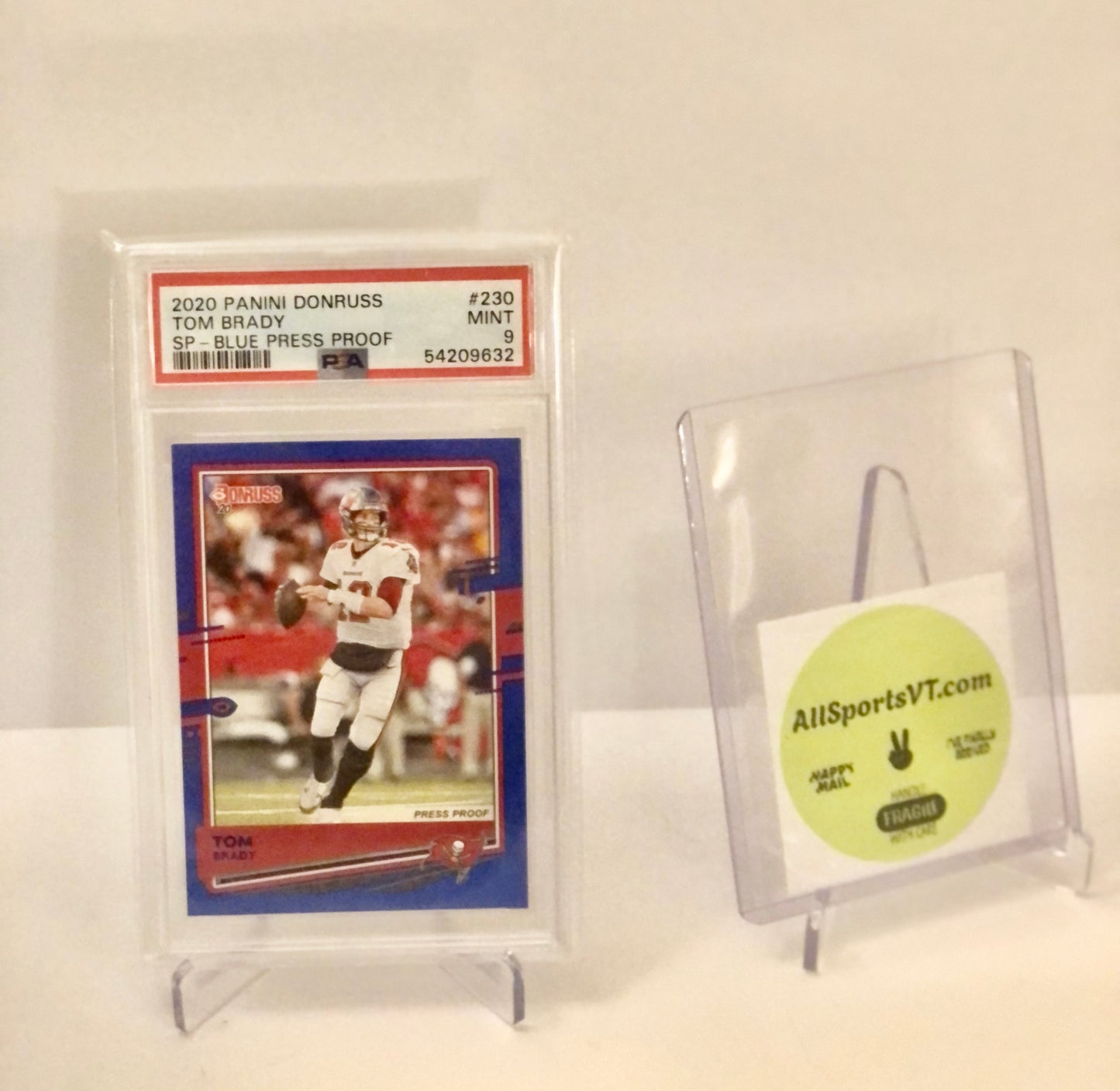 Tom Brady PSA 9 - 2020 Donruss SP Press Proof Blue
